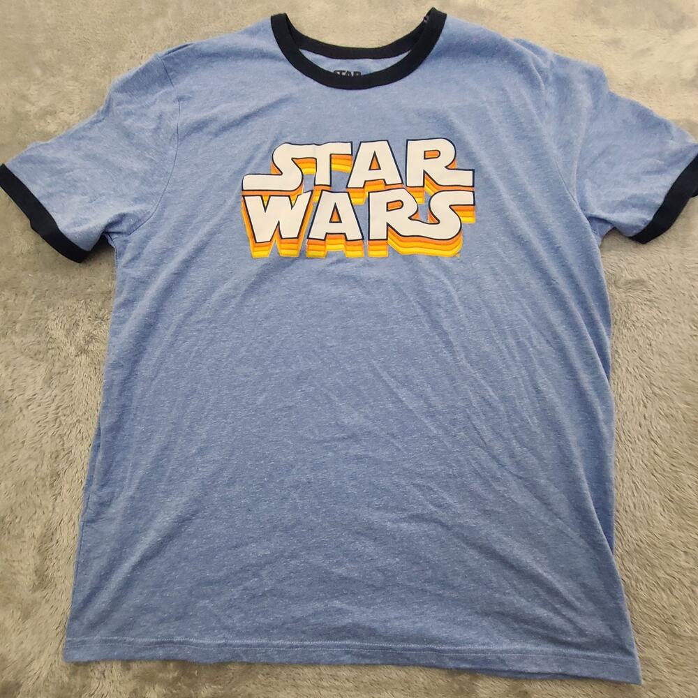 Star Wars Graphic T-Shirt Sz.2XL/Blue/Classic Style/Lucas Film‎